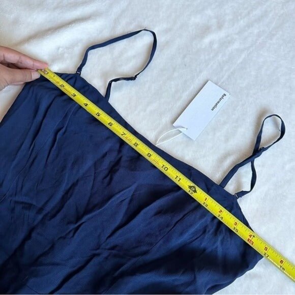 NWT Reformation Ingrid Dress in Navy Size 10 - Picture 10 of 12